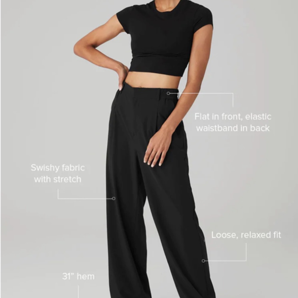 ALO HIGH-WAIST PURSUIT TROUSER - Medium